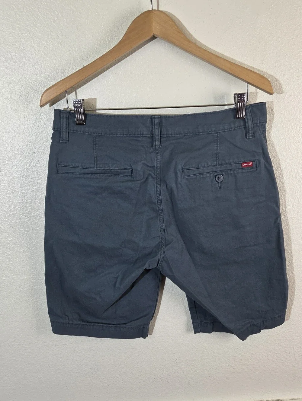 Levi's XX Chino Men's Shorts 32 Blue Stretch Cotton Chino Preppy Flat Front 9